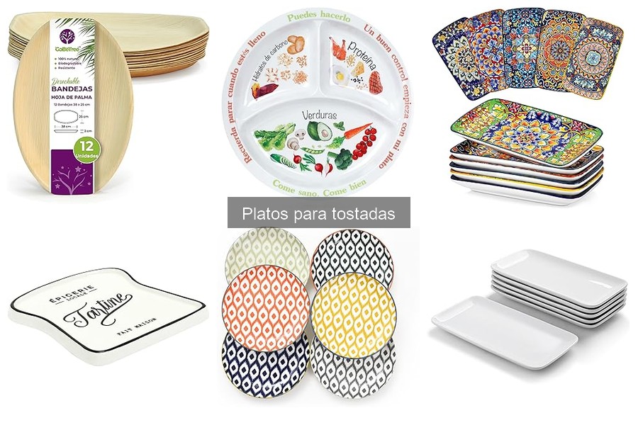 Opiniones de platos para tostadas de vancasso y WishDeco