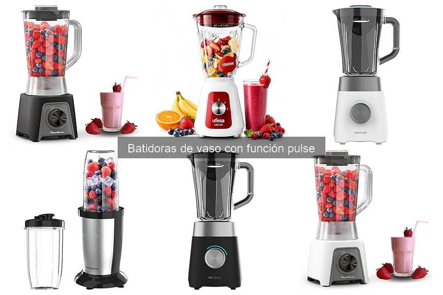 Opiniones de usuarios sobre batidoras de vaso con función pulse