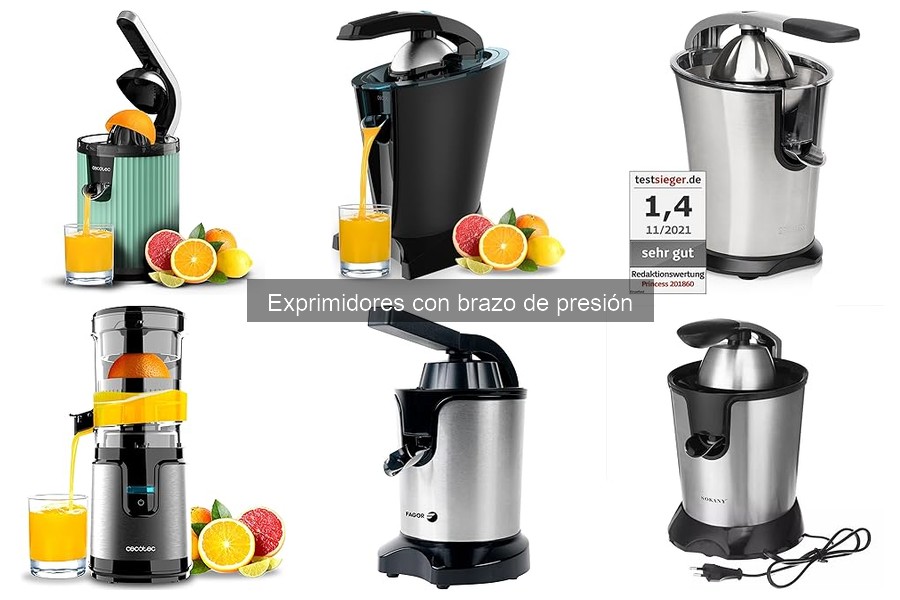 Opiniones sobre exprimidores con brazo de presión
