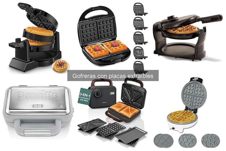 Opiniones sobre gofreras con placas extraíbles