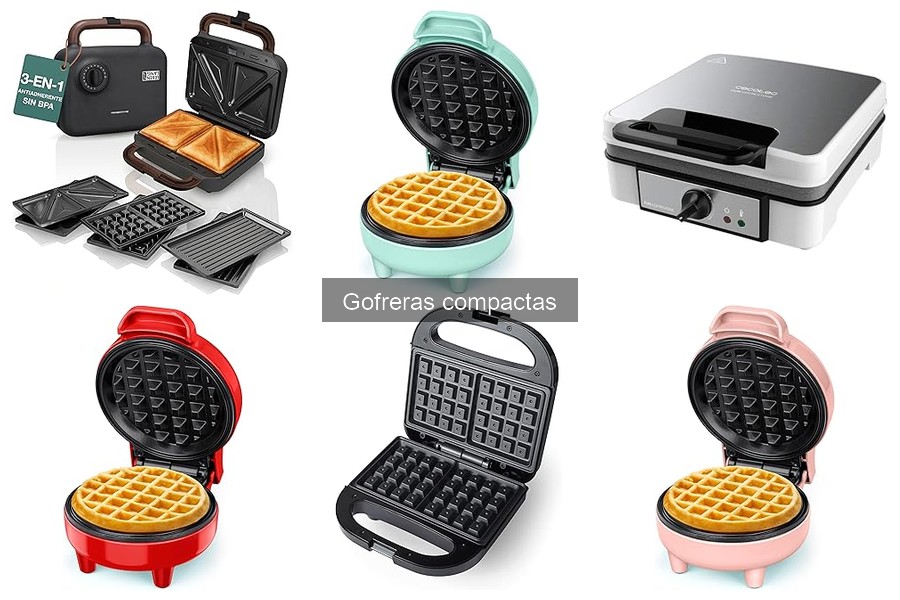 Opiniones sobre las mejores gofreras compactas 2023