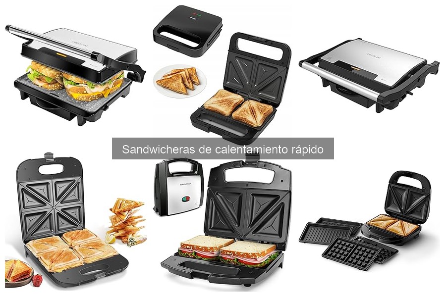 Opiniones sobre sandwicheras de calentamiento rápido