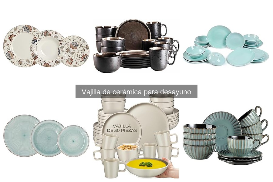 Opiniones sobre vajilla de cerámica para desayuno