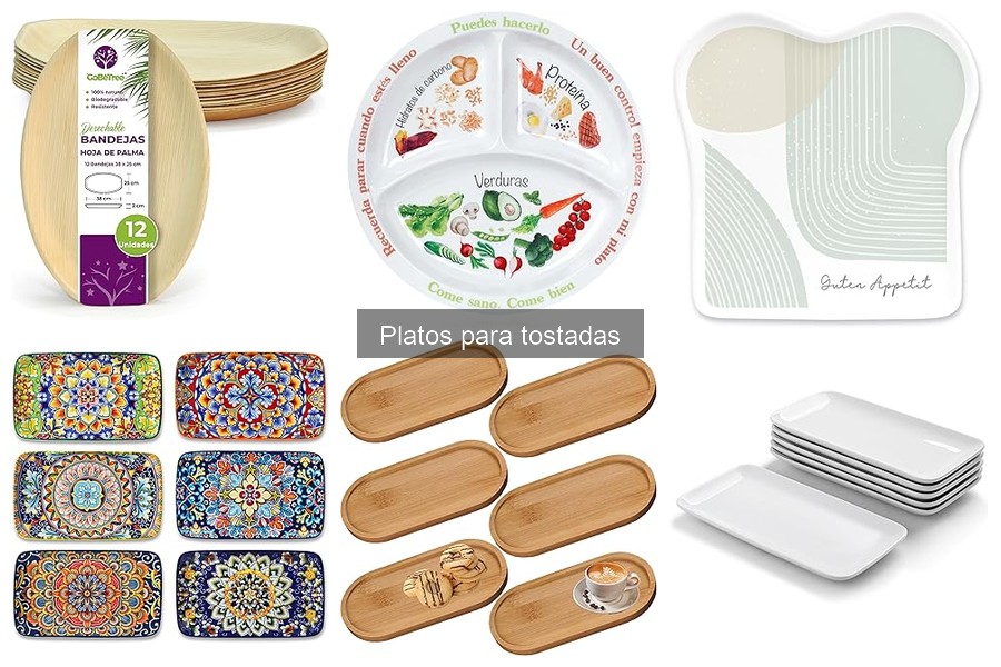 Platos para tostadas aptos para el lavavajillas: ¡fácil limpieza!