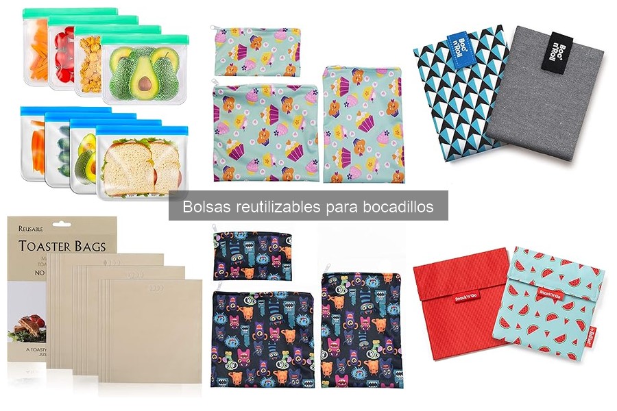 Precio promedio de bolsas reutilizables para bocadillos