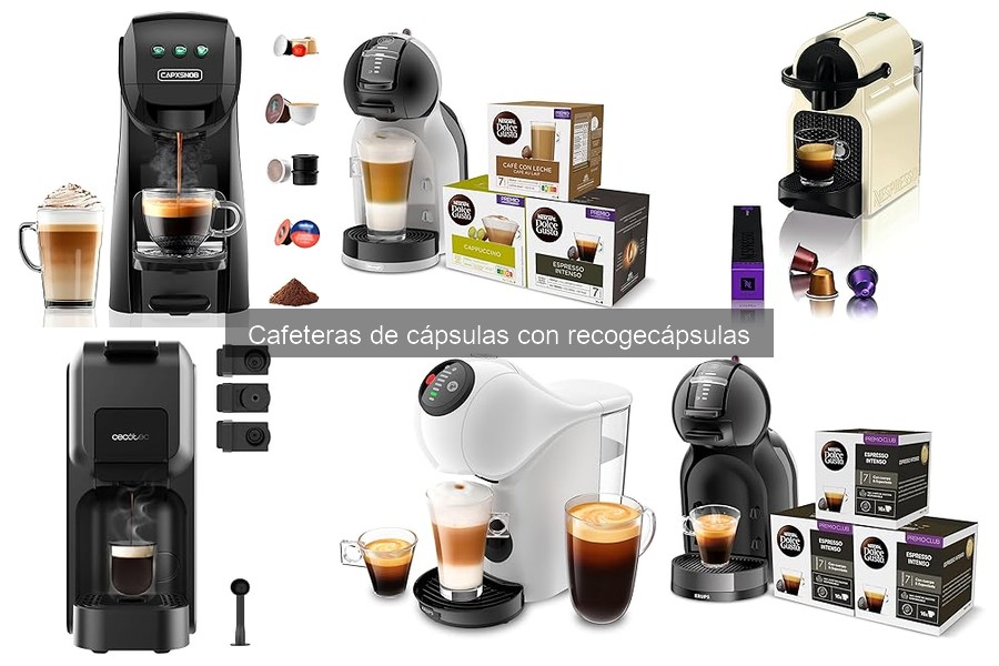 Preguntas frecuentes sobre cafeteras de cápsulas con recogecápsulas