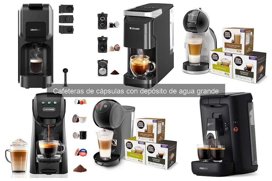 Problemas comunes en cafeteras de cápsulas con depósito grande