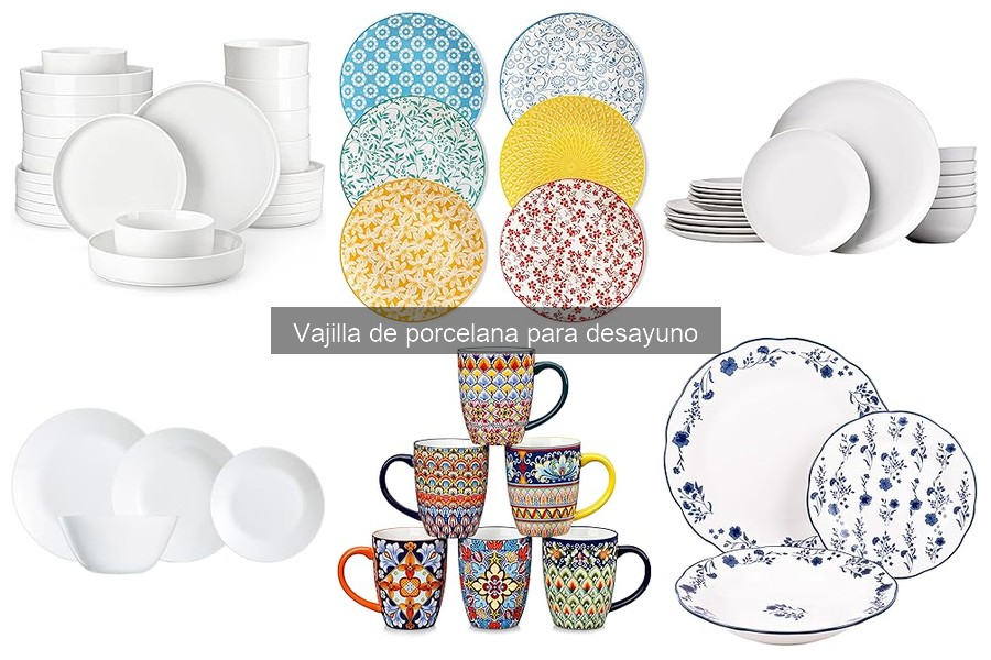 ¿Qué es la vajilla de porcelana para desayuno?