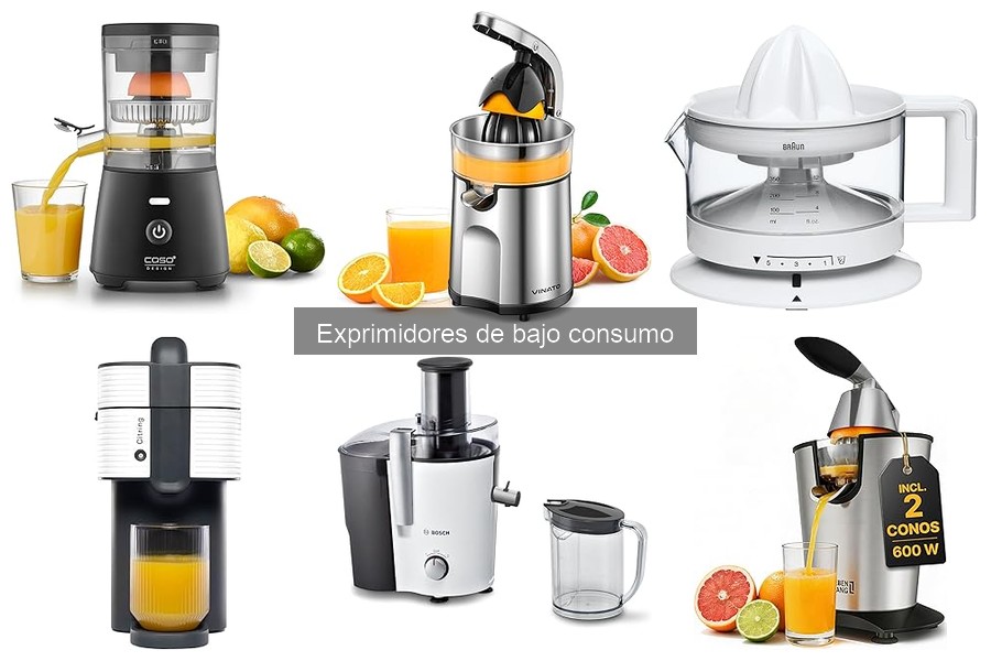 ¿Qué es un exprimidor de bajo consumo y cómo funciona?