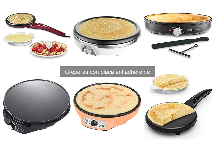 ¿Qué es una crepera con placa antiadherente?