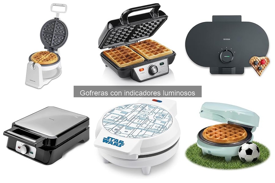 ¿Qué es una gofrera con indicadores luminosos?