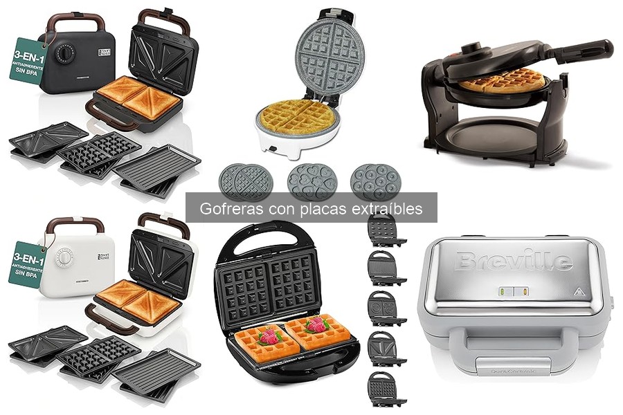 ¿Qué es una gofrera con placas extraíbles? Descúbrelo aquí