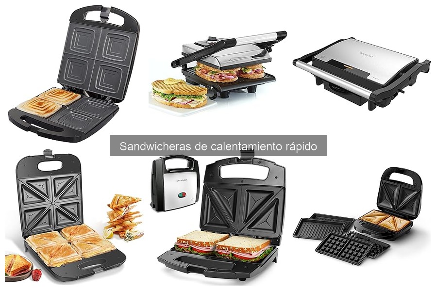 ¿Qué es una sandwichera de calentamiento rápido?