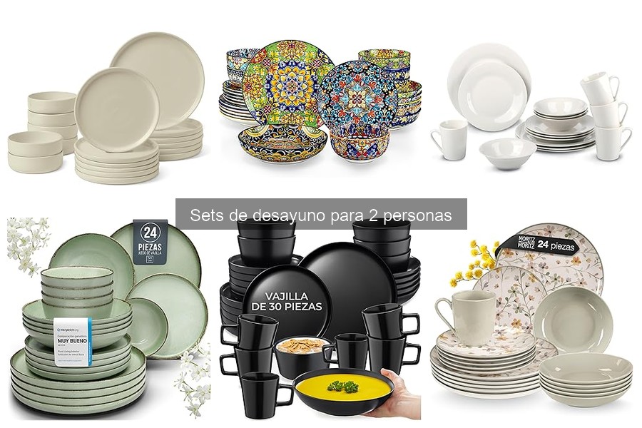 ¿Qué incluye un set de desayuno para 2 personas?