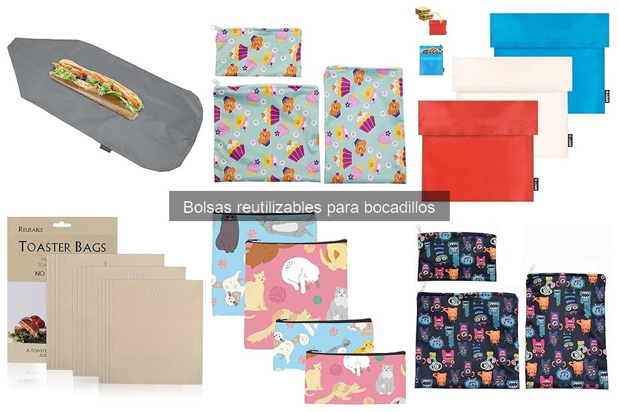 ¿Qué son las bolsas reutilizables para bocadillos?