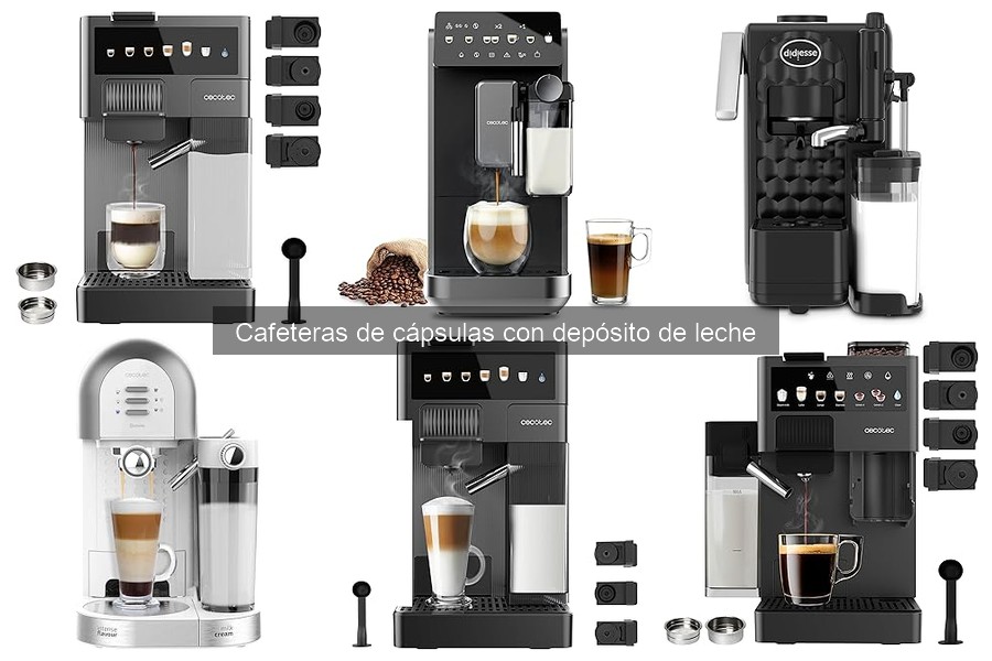 ¿Qué son las cafeteras de cápsulas con depósito de leche?