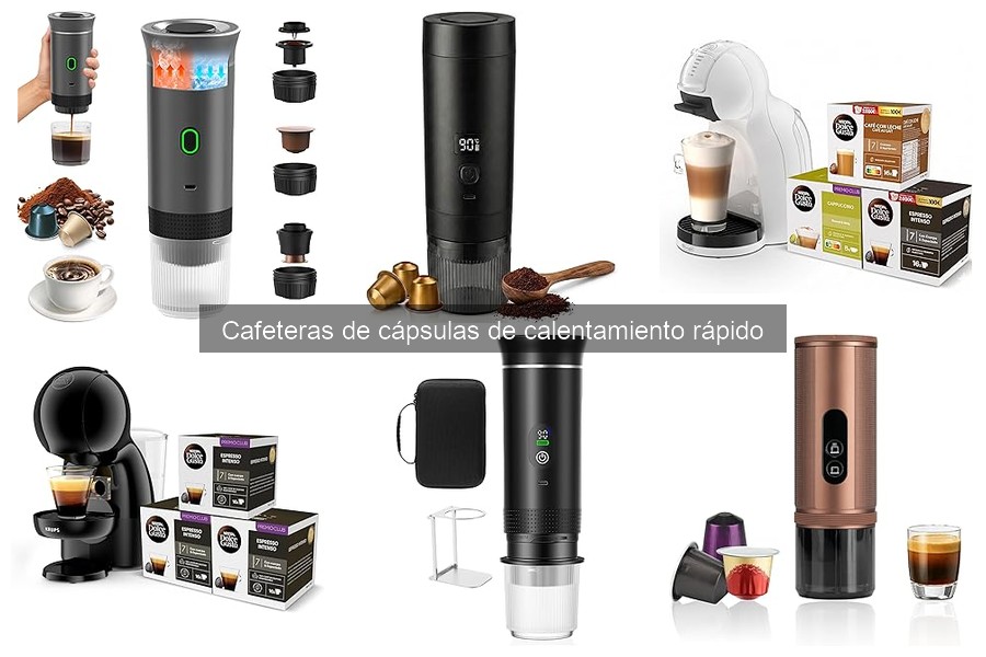 ¿Qué son las cafeteras de cápsulas de calentamiento rápido?