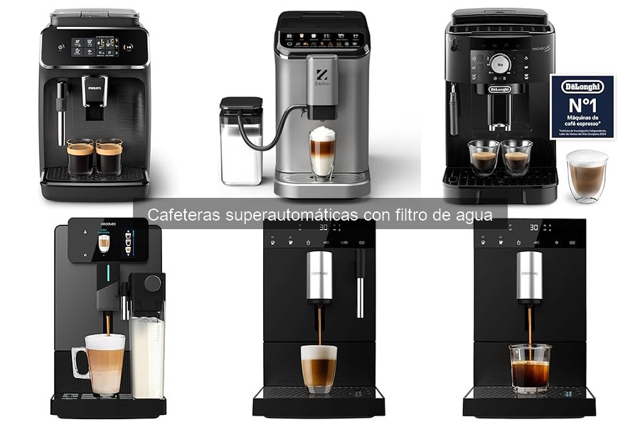 Qué son las cafeteras superautomáticas con filtro de agua