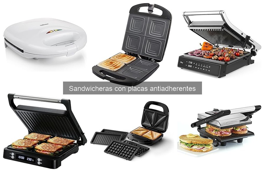 ¿Qué son las sandwicheras con placas antiadherentes?