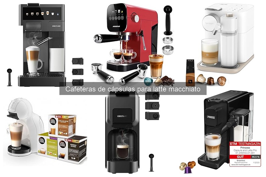 Recetas creativas de latte macchiato con cafeteras de cápsulas