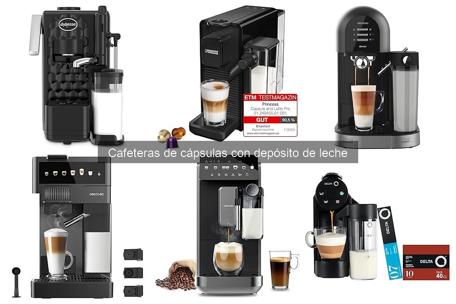 Recetas de café con cafeteras de cápsulas y leche