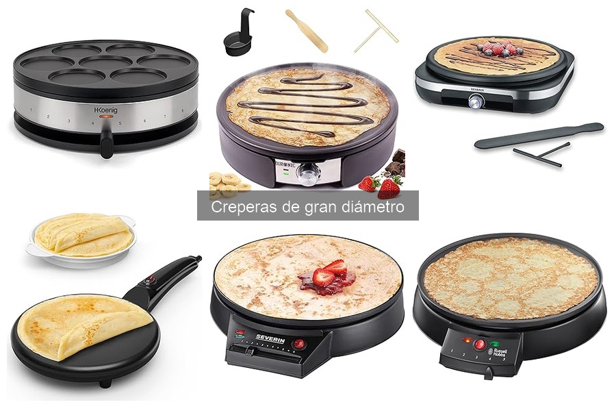 Recetas deliciosas para crepas en creperas de gran diámetro