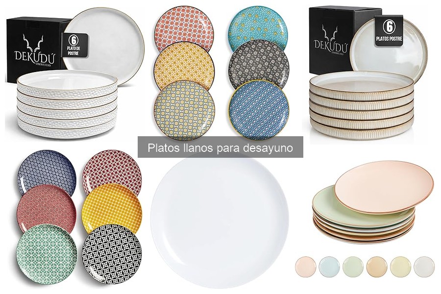 Recetas deliciosas para desayunos en platos llanos