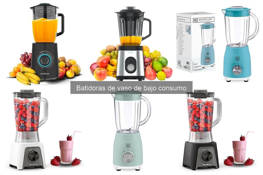 Recetas fáciles con batidoras de vaso de bajo consumo