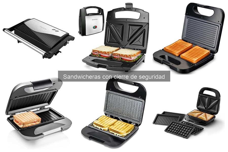 Recetas fáciles con sandwichera de cierre de seguridad