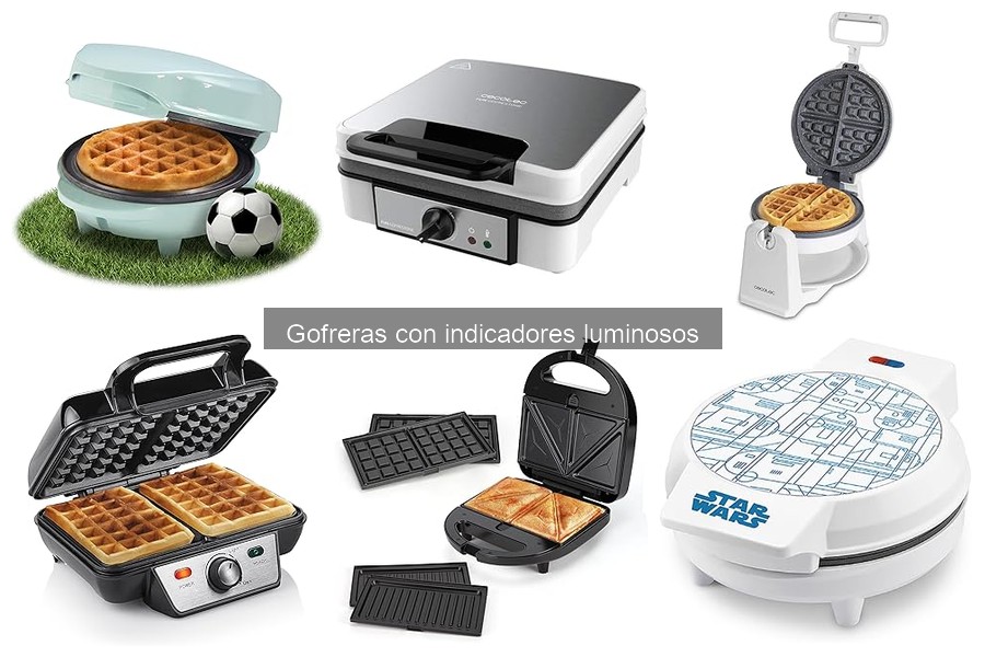 Recetas fáciles de gofres en gofreras con indicadores luminosos