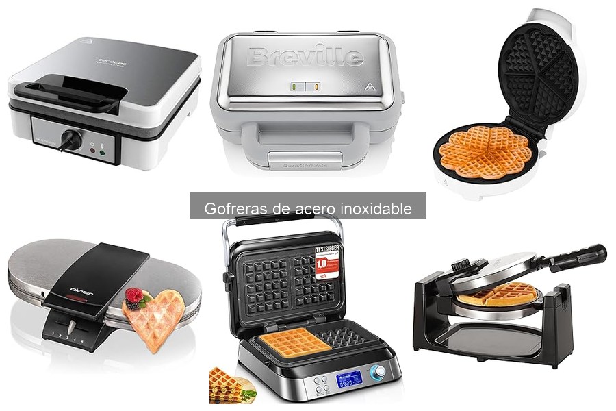 Recetas fáciles para gofres en gofrera de acero inoxidable