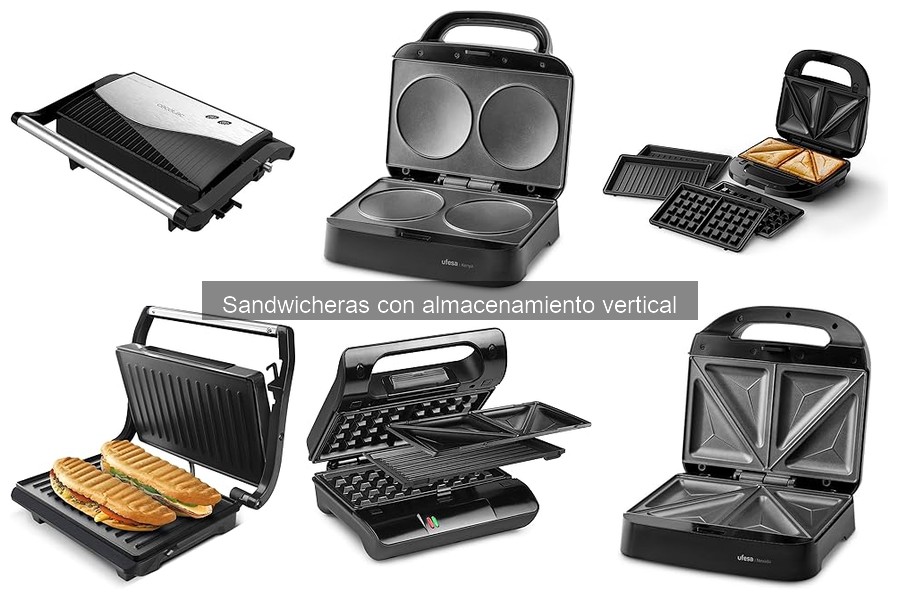 Recetas fáciles para sandwicheras con almacenamiento vertical