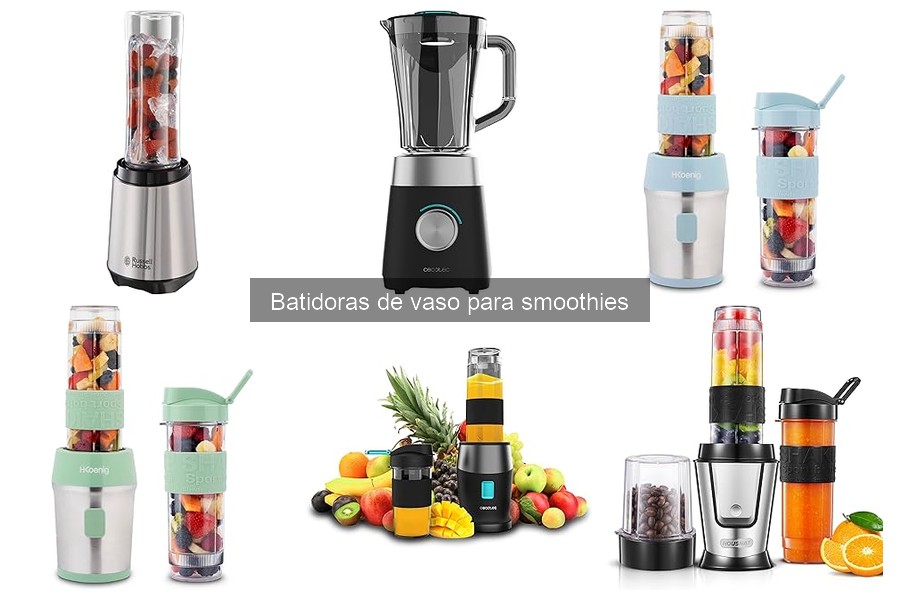 Recetas fáciles para smoothies con batidora de vaso