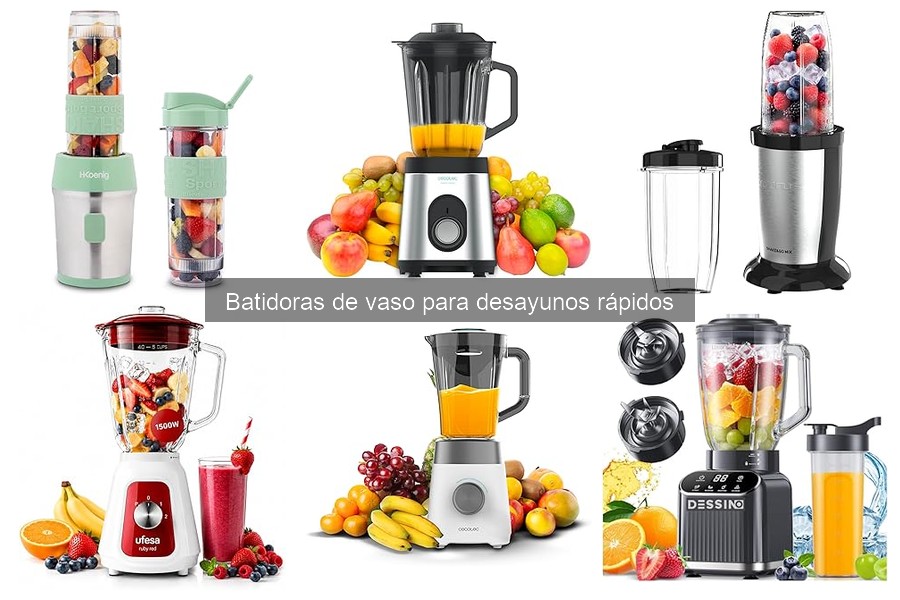 Recetas rápidas y sencillas con batidoras de vaso