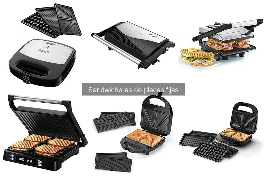 Sándwiches deliciosos con tu sandwichera de placas fijas