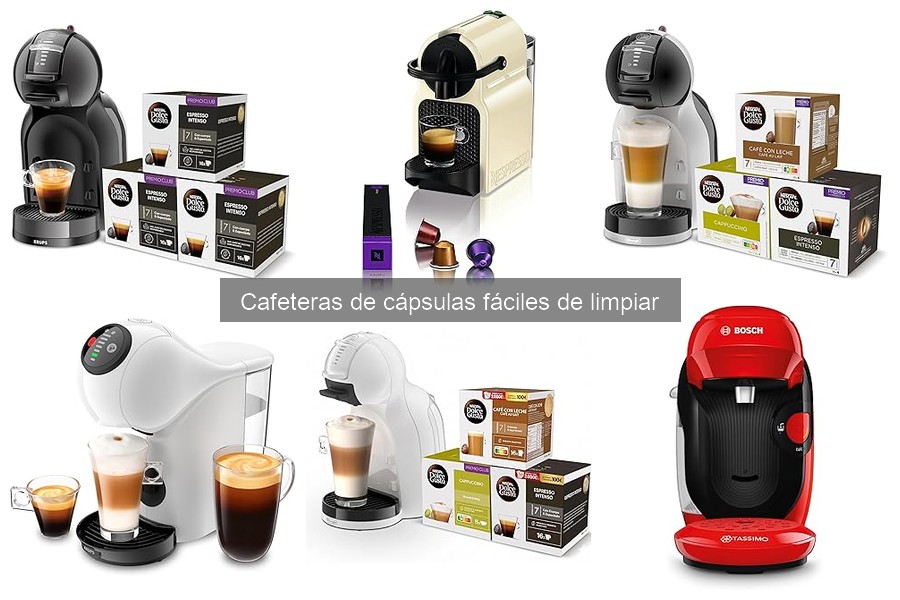 Soluciones para problemas en cafeteras de cápsulas fáciles de limpiar