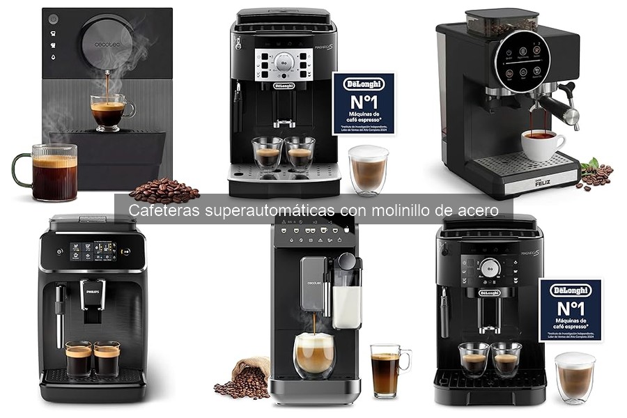 ¿Son fáciles de usar las cafeteras superautomáticas con molinillo de acero?