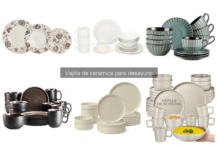 Tendencias actualizadas en vajilla de cerámica para desayuno