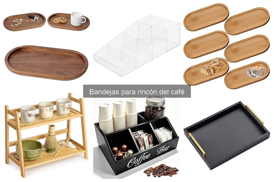 Tipos de bandejas para rincón del café: guía completa