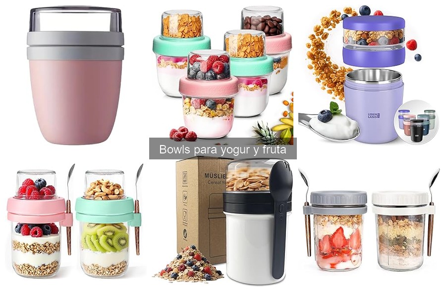 Tipos de bowls para yogur y fruta: guía completa
