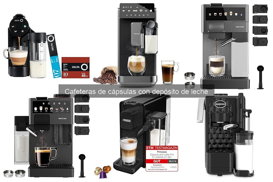 Tipos de Cápsulas Compatibles con Cafeteras de Depósito de Leche