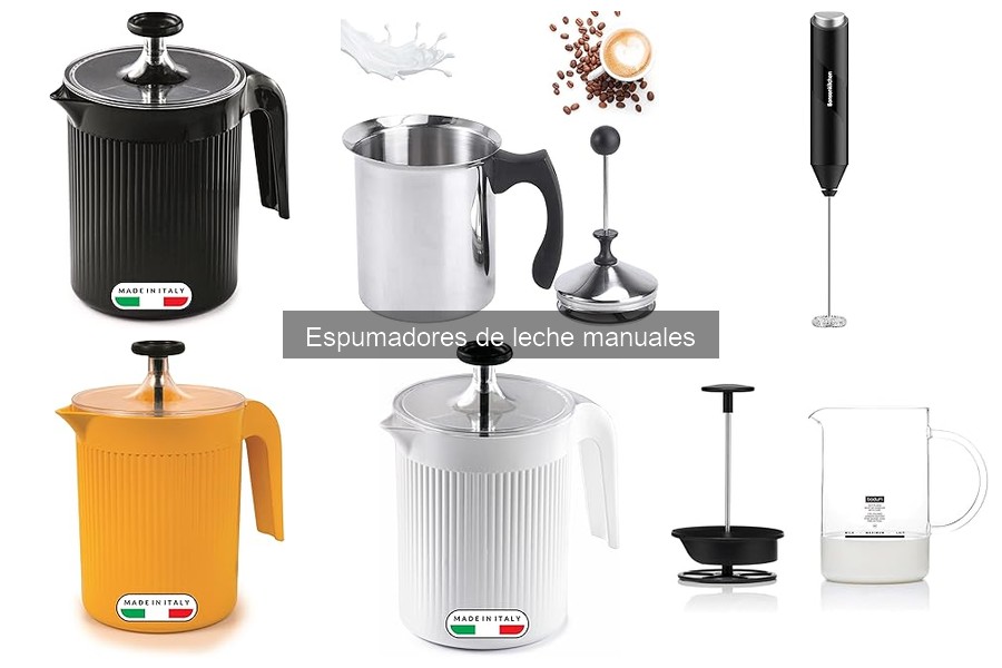 Tipos de espumadores de leche manuales: guía y comparativa