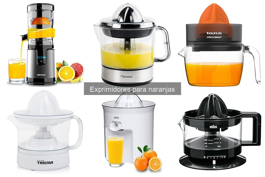 Tipos de exprimidores de naranjas y sus diferencias