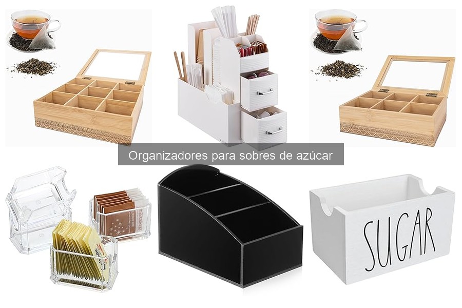 Tipos de organizadores para sobres de azúcar: diseño y funcionalidad