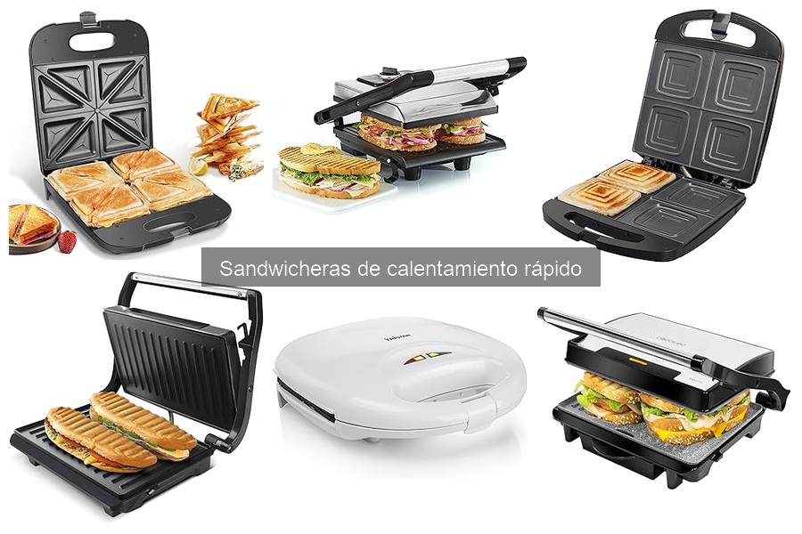 Tipos de sandwicheras de calentamiento rápido en 2023