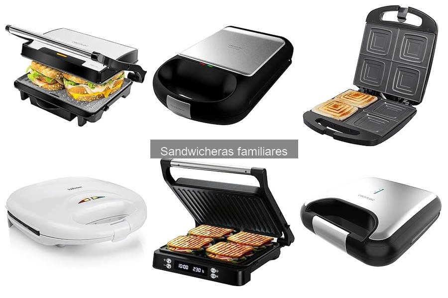 Tipos de sandwicheras familiares: guía completa
