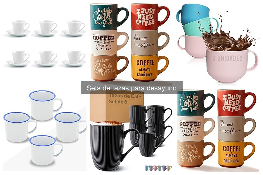 Tipos de sets de tazas para desayuno que debes conocer