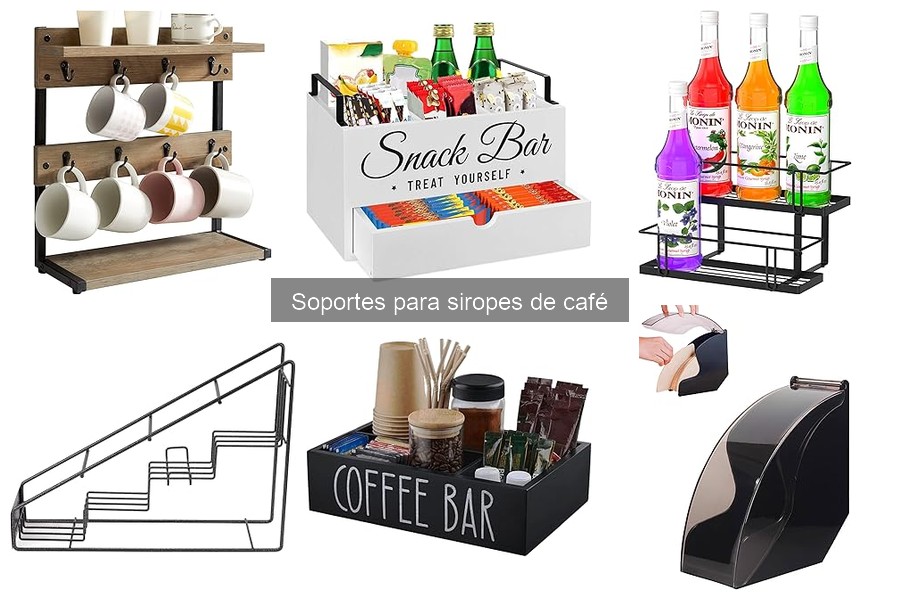 Tipos de soportes para siropes de café y sus usos