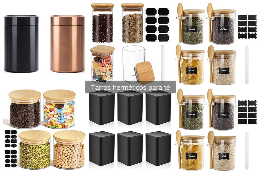Tipos de tarros herméticos para té: materiales y usos