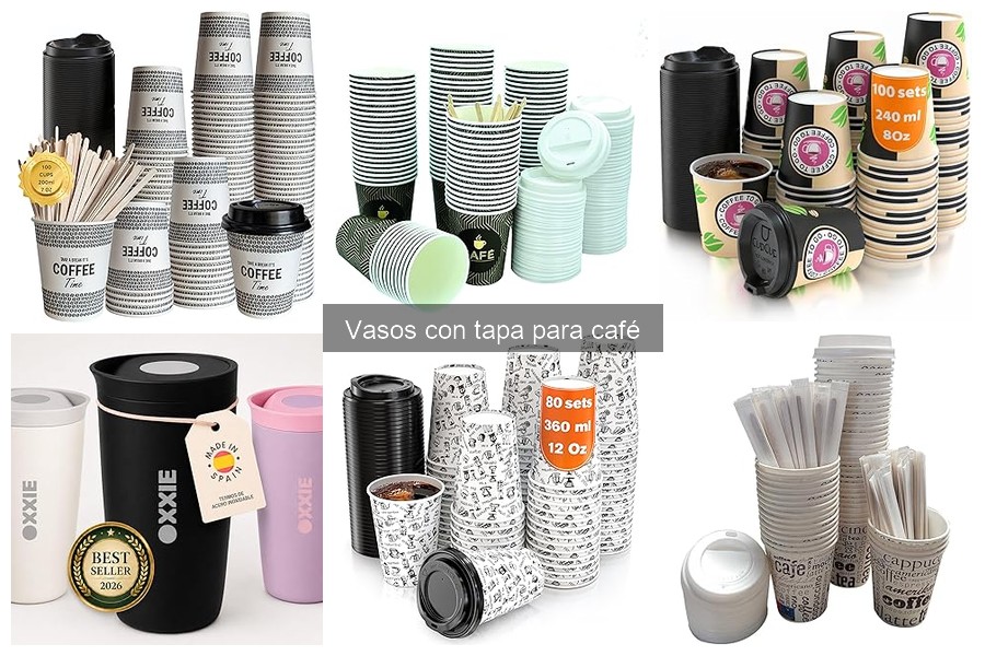 Tipos de vasos con tapa para café y sus usos prácticos